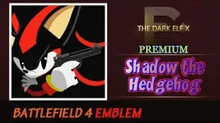 Battlefield 4 Emblem - Shadow the Hedgehog ( PREMIUM )