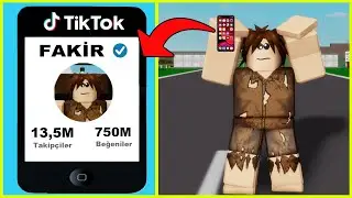 FAKİR ÜNLÜ OLDU TİKTOK VİDEOSU ÇEKİYOR 📱 Roblox Brookhaven Roleplay Türkçe