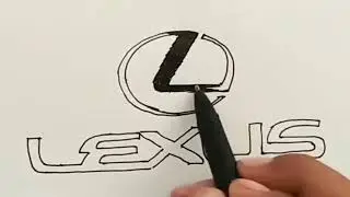 How to Draw the Lexus Logo Step by Step  Easy Car Logo Drawing Tutorial