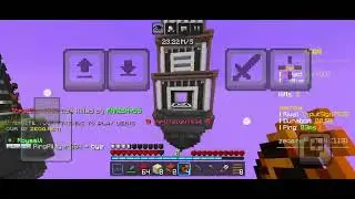 Minecraft game play in zeqa server in fireball fighting