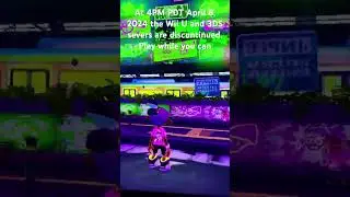 Play Splatoon 1 while you still can. Both Wii U and 3DS severs will be discontinued on April 8th