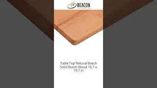 Table Top Natural Beech Solid Beech Wood 19.7 X 19.7 in