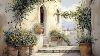 Mediterranean Frame TV Art Screensaver for TV Wallpaper | Vintage Oil Painting Style | Lemons TV