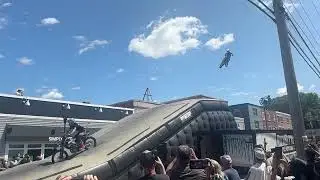 Motorcycle jumping 