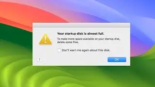 Resolve 'Startup Disk Almost Full' Warning on macOS