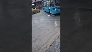 A barrage of buses coming into wigan bus station