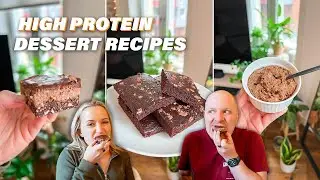 Testing High Protein Dessert Recipes / Brownies, Cookie Dough and Coconut Squares