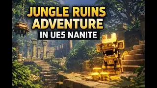 I Built a Jungle Temple Adventure Level in UE5 (AI-Assisted) | Nanite Detail | 3440&times;1440 @ 60FPS