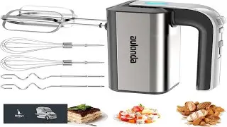Aulonda Hand Mixer Electric 5 Speed Kitchen Hand Held Mixer with Turbo