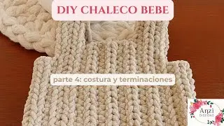 Chaleco para beb&eacute; a crochet &ndash; Parte 4: Costura y terminaciones 🧵✨ #diycrochet