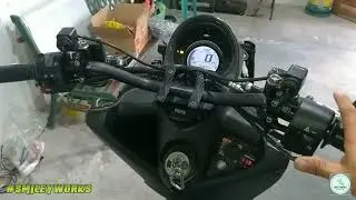 NMAX V1 - NAKED HANDLE BAR 1 YEAR PROBLEM - NEW INSTALLED OEM LEFT & RIGHT SWITCH - SMILEYWORKS