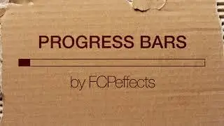 Progress Bars for Final Cut Pro X