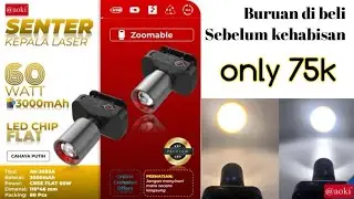 Senter Kepala Aoki 60 watt AK-3686K Cahaya Kuning