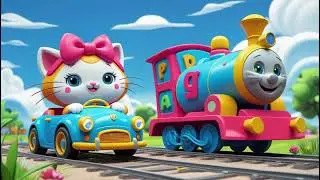 El cochecito de Kitty y el tren de las letras | Canciones infantiles