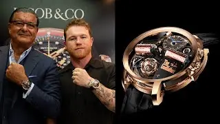 Canelo wearing The Jacob & Co. Opera Godfather