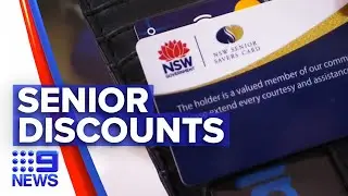 Big discounts on senior cards | 9 News Australia