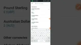 how to change CURRENCY settings on KAYAK (flights and hotels) account from phone?