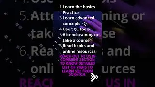 How to  Learn SQL for Data Roles!!