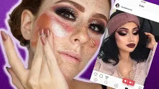 Imitei a MAKE SINISTRA DA GRINGA! Olha como ficou! 😱