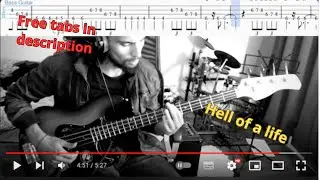 Hell of a life - Kanye West [BASS COVER with TABS and slaps] free in description