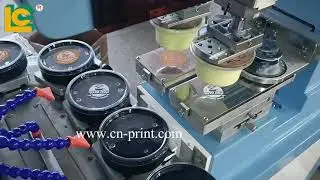 2-color 10-station pad printing machine