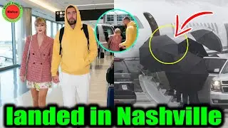 Travis Kelce & Fiancé Taylor Swift's plane arrives in Nashville to celebrate New Year's 2026