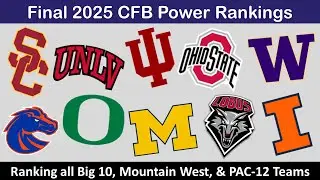 ОКОНЧАТЕЛЬНЫЙ рейтинг лидеров студенческого футбола &ndash; конференции Big Ten, Mountain West и PAC-12