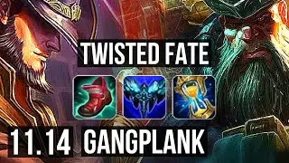 TWISTED FATE vs GANGPLANK (MID) | 6/1/16, 300+ games | BR Master | v11.14