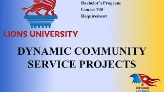 Lions University Course 105:  Dynamic Community Service Projects