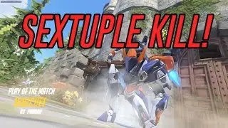 [Overwatch] SEXTUPLE KILL ZARYA + PHARAH ULTIMATES