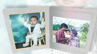 Charvik's first birthday invitation