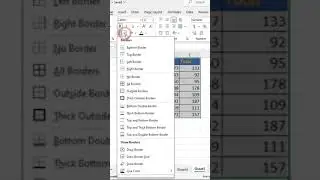 add border, Remove the border, shortcut to apply border #shorts #excelshorts #exceltips