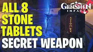Genshin Impact All 8 Stone Tablets Locations & Free Snow Tombed Starsilver Greatsword in Dragonspine
