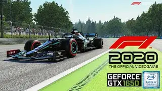 F1 2020 BENCHMARK - Core i7-9750h GTX1650 4GB 16GB RAM (Wootbook)