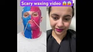 Scary waxing video# but result great# viral# trending#