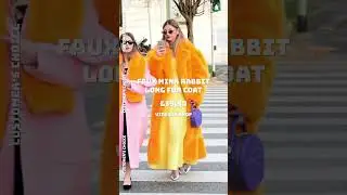 Vireous Faux Rabbit Mink Long Fur Coat, Multi Colours #affordablefashion #fashion #fashiontrends