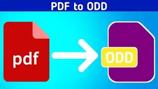 How to convert pdf to ODD file | Tovinov Digital Works