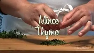 How to Pick and Mince Thyme Leaves