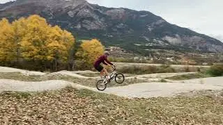Manuals at the mini bmx track. Old dog new trick.