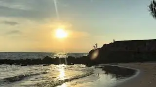 Sunset Relaxation with Ocean Sounds | 45 Min Real-Time Puerto Vallarta Beach