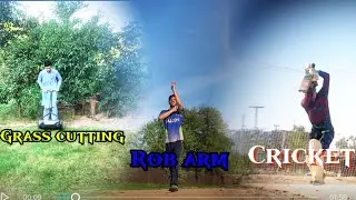 Grass cutting in uk 🇬🇧 |cricket playing in Wales 🏴󠁧󠁢󠁷󠁬󠁳󠁿 rob arm from British | next vlog 