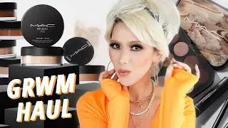 ULTA TRY-ON HAUL | NEW! MAC STUDIO FIX PRO SET LOOSE POWDER REVIEW | GRWM Full Face of New Makeup
