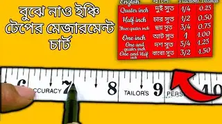 Learn inch tape||Inch tape explain | #viral #tailoring #popular #diy #world tailor 
