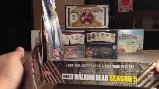 Opening a Topps Walking Dead Season 5 Hobby Box of Cards