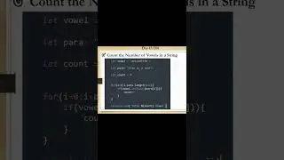 Count Vowels in a String Using JavaScript | 1-Minute Logic 