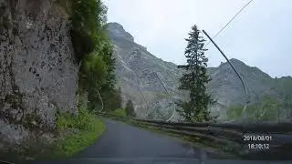Driving up to Melchsee Frutt