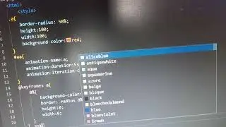 Coding animation in vs studio by css and htm