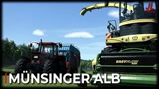 LS25 KRONE H&auml;cksler im Einsatz! Grasernte f&uuml;r Silage | M&uuml;nsinger Alb Vlog#06 | JL Farming