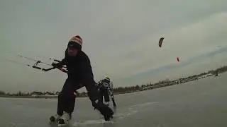 Kitech Kites - Ice Kite on Velence Lake in Hungary
