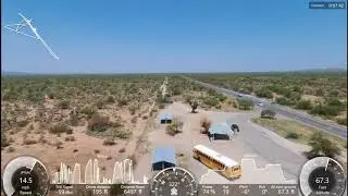 Parrot Bebop 2 -Tom Mix Monument between Florence and Oracle Junction Arizona